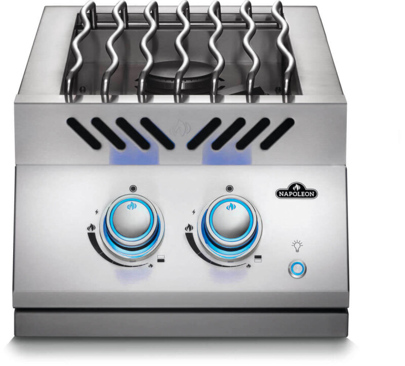 Built-in 700 Series Inline Dual Range Top Burner with Stainless Steel Cover BIB12RTNSS