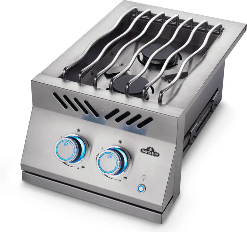 Built-in 700 Series Inline Dual Range Top Burner with Stainless Steel Cover BIB12RTNSS