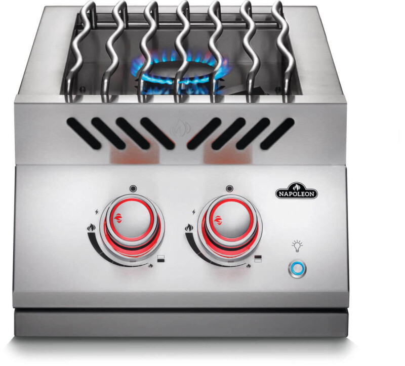 Built-in 700 Series Inline Dual Range Top Burner with Stainless Steel Cover BIB12RTPSS