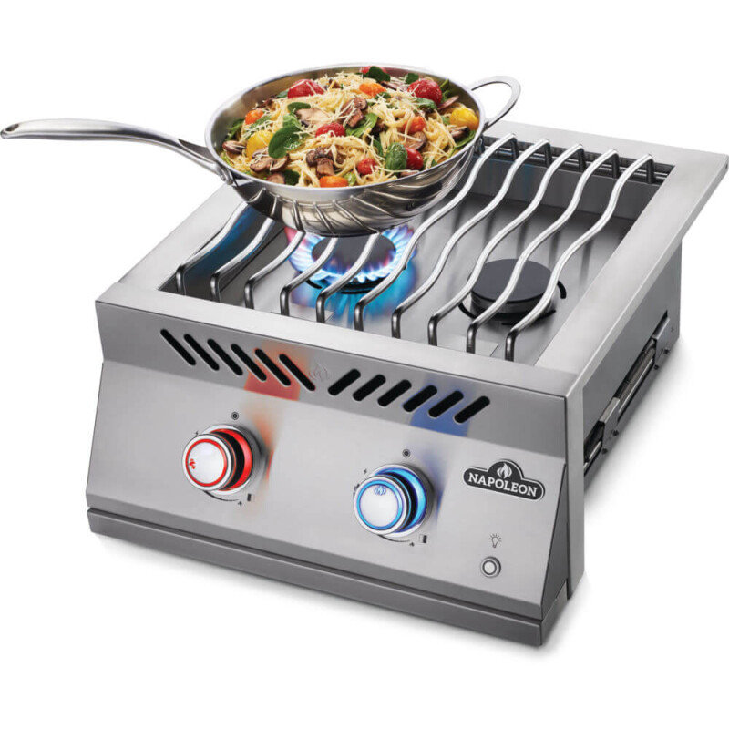 Built-in 700 Series Dual Range Top Burner with Stainless Steel Cover BIB18RTNSS