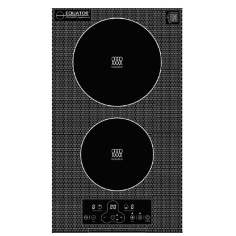 12 Inch Built-In/Freestanding 2 Burner VERTICAL Induction Cooktop 110V BIC122CCED