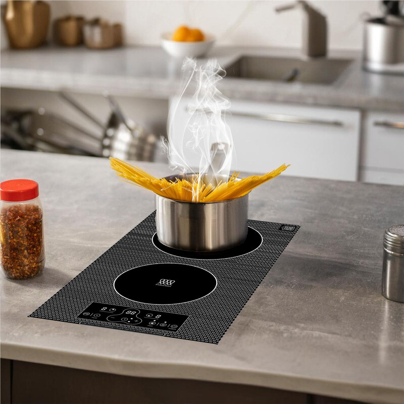 12 Inch Built-In/Freestanding 2 Burner VERTICAL Induction Cooktop 110V BIC122CCED, product image 8 of 15