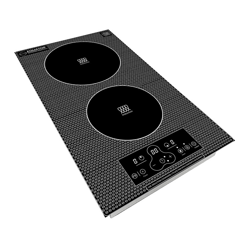12 Inch Built-In/Freestanding 2 Burner VERTICAL Induction Cooktop 110V BIC122CCED, product image 14 of 15