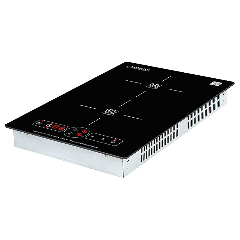 13 inch VERTICAL 2-BURNER Induction Cooktop 9 POWER Built in/Freestand 110V BIC132, product image 10 of 11