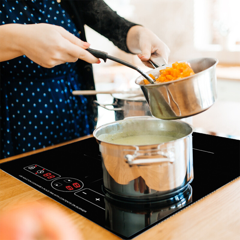 13 inch VERTICAL 2-BURNER Induction Cooktop 9 POWER Built in/Freestand 110V BIC132, product image 11 of 11