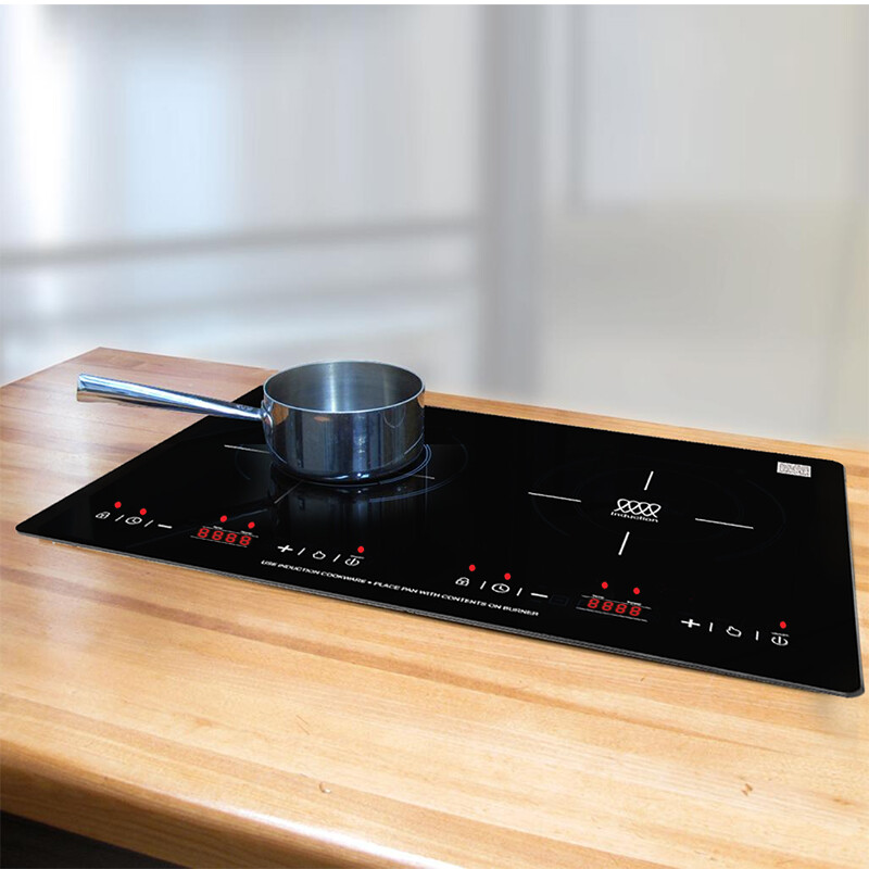 20 inch HORIZONTAL 2-BURNER Induction Cooktop 9 Power Builtin - Freestand 110V BIC202, product image 3 of 12