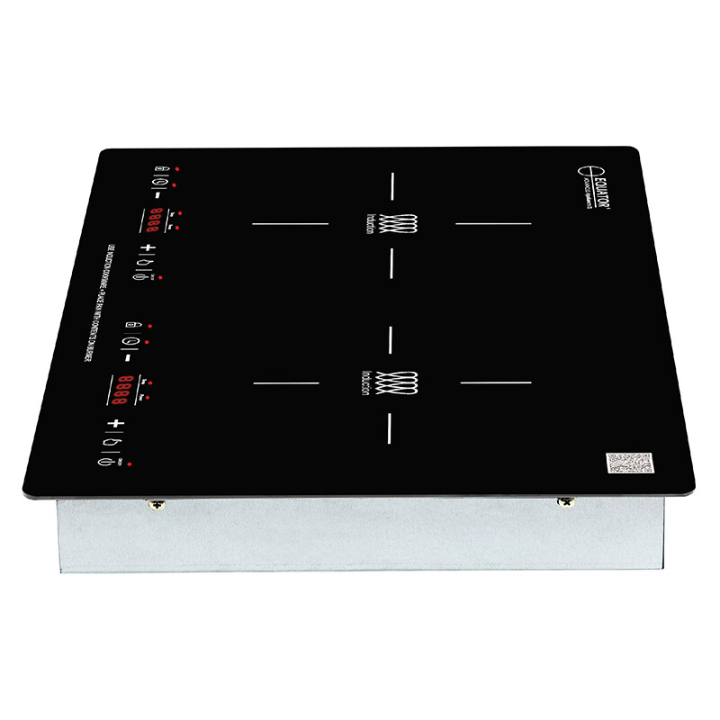 20 inch HORIZONTAL 2-BURNER Induction Cooktop 9 Power Builtin - Freestand 110V BIC202, product image 9 of 12