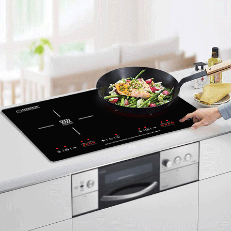 20 inch HORIZONTAL 2-BURNER Induction Cooktop 9 Power Builtin - Freestand 110V BIC202, product image 12 of 12