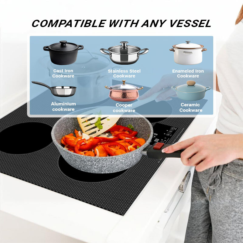 24 inch Built-In 4 Burner Induction Cooktop POWER BOOST Keep Warm 240V 7400W BIC244CCED, product image 18 of 19