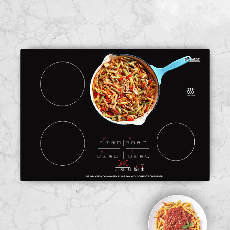 30 inch Built-in 4 Burner Induction Cooktop 9 Level POWER BOOST 220V BIC304, product image 9 of 10