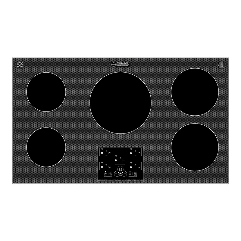 36 inch Built-In 5 Burner Induction Cooktop POWER BOOST Keep Warm 240V/9600W BIC365CCED, product image 20 of 21
