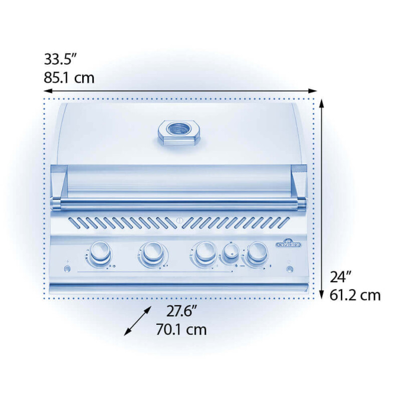 Built-In 700 Series 32 with Infrared Rear Burner BIG32RBNSS1