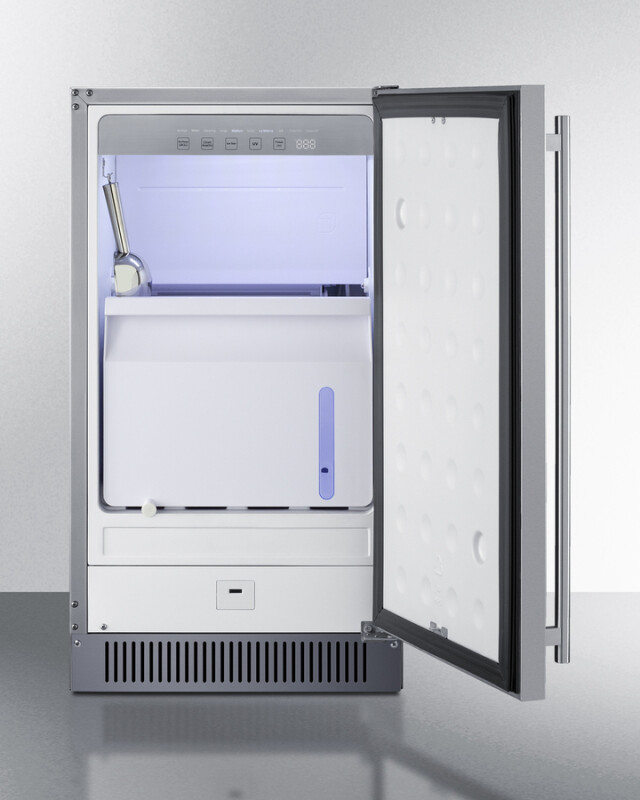 18" Wide Clear Icemaker, ADA Compliant view 3