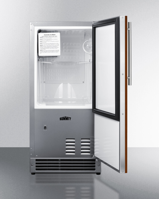 15" Wide 25 lb. Drain-Free Icemaker, ADA Compliant (Panel Not Included) view 4