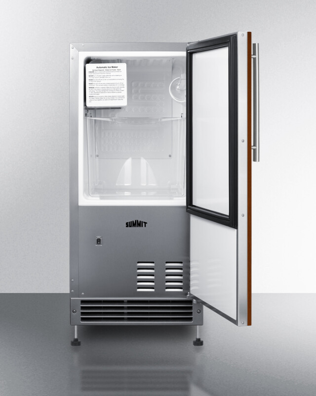 15" Wide 25 lb. Drain-Free Icemaker (Panel Not Included) view 2