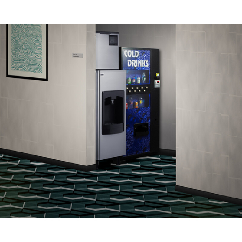 350 lb. Commercial Ice Machine With Ice Dispenser BIM350KDISP