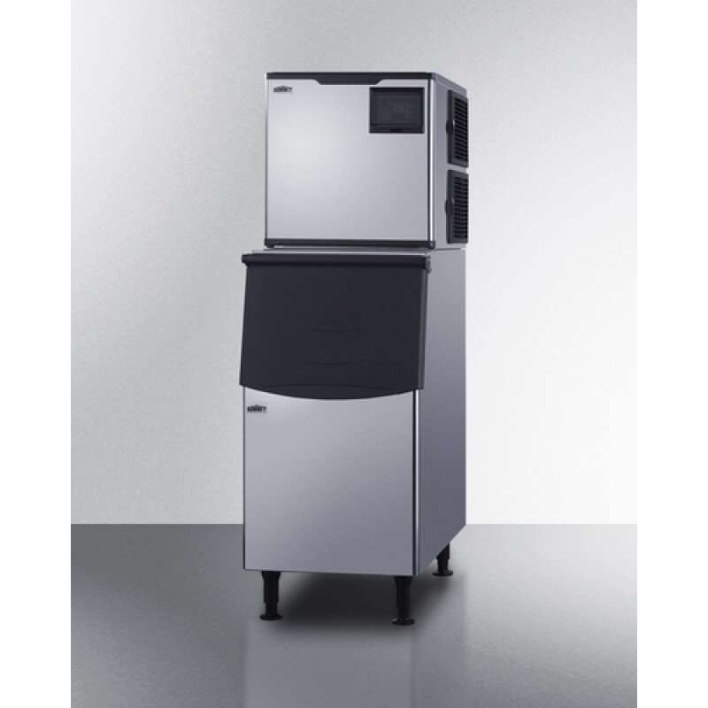 350 lb. Commercial Ice Machine With Stainless Steel Bin view 3