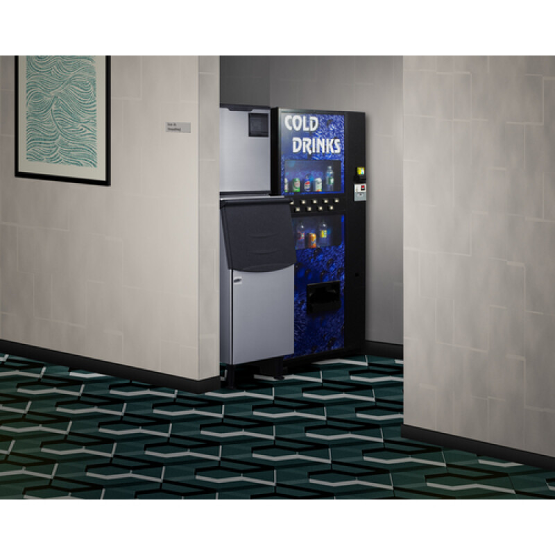 350 lb. Commercial Ice Machine With Stainless Steel Bin view 7