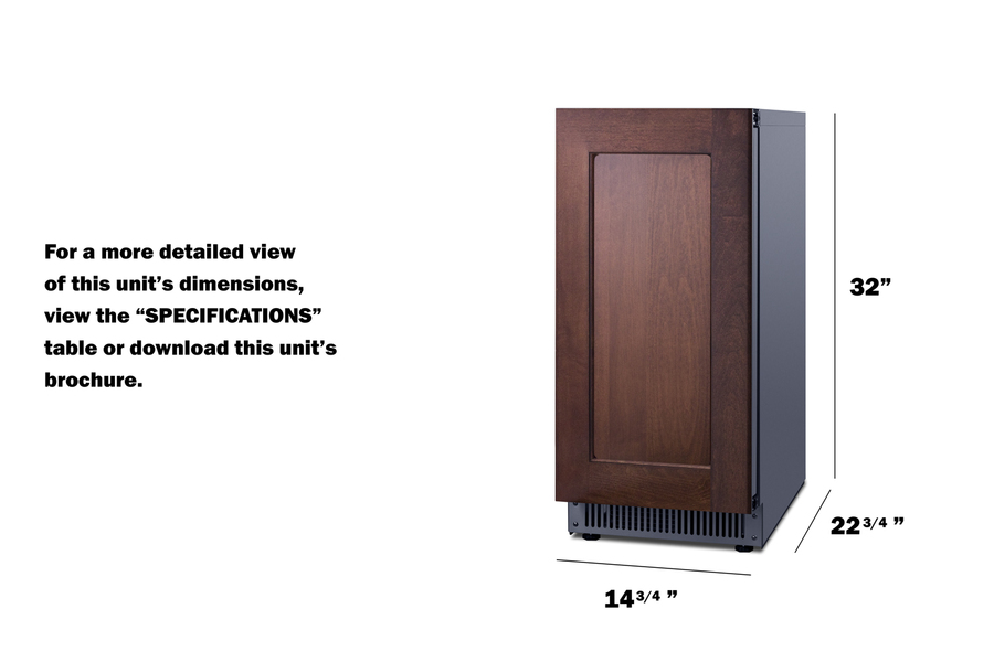 18" Built-In Ice Machine, ADA Compliant BIM62ADAPNRLHD