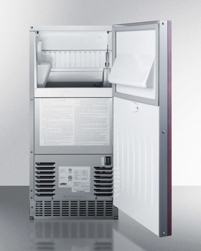 47 lb. Clear Outdoor/Indoor Icemaker (Panel Not Included) BIM68OSPUMPIF