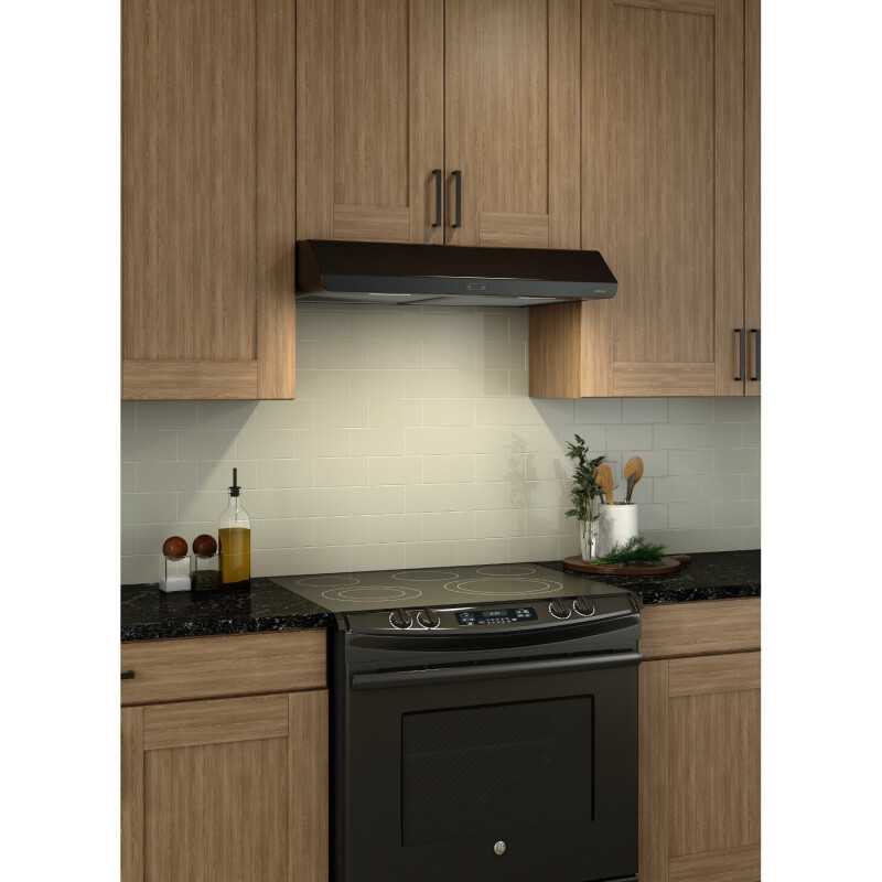 36-Inch Convertible Under-Cabinet Range Hood, 300 Max Blower CFM BKDB136BL