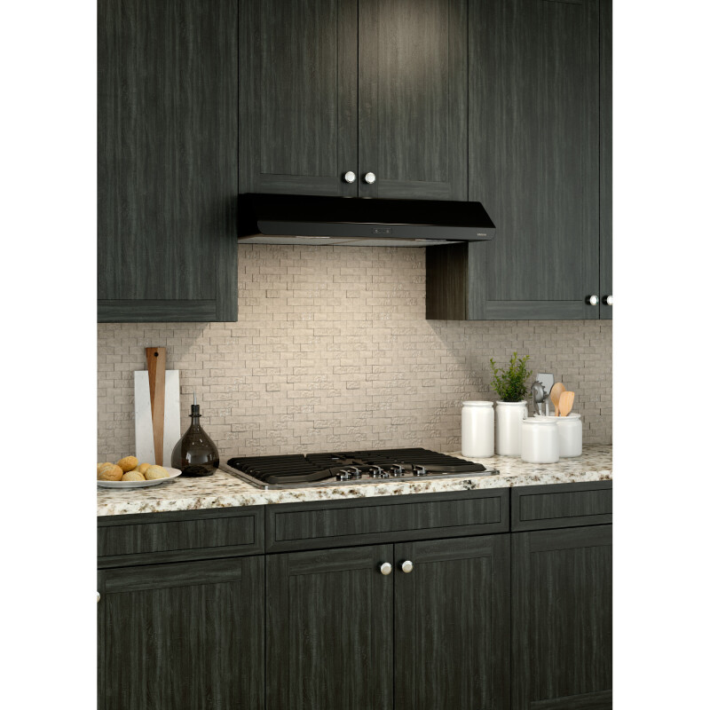Sahale 30-Inch Convertible Under-Cabinet Range Hood, 375 Max Blower CFM BKDEG130BL