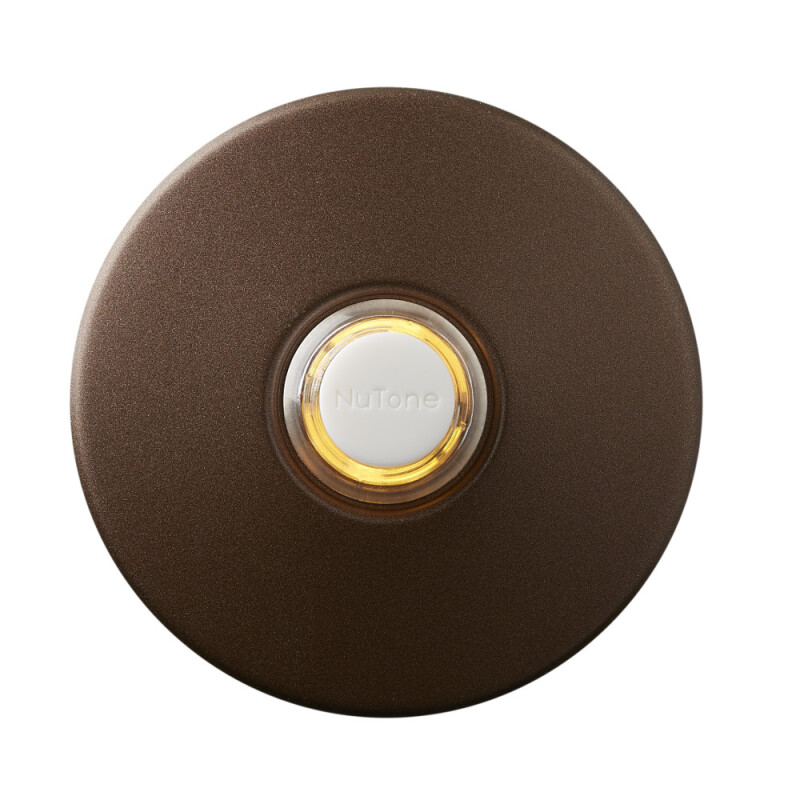Line Voltage Wired Doorbell w/ LED Lighted Oil-Rubbed Bronze Pushbutton Builder Kit BKL340LBR