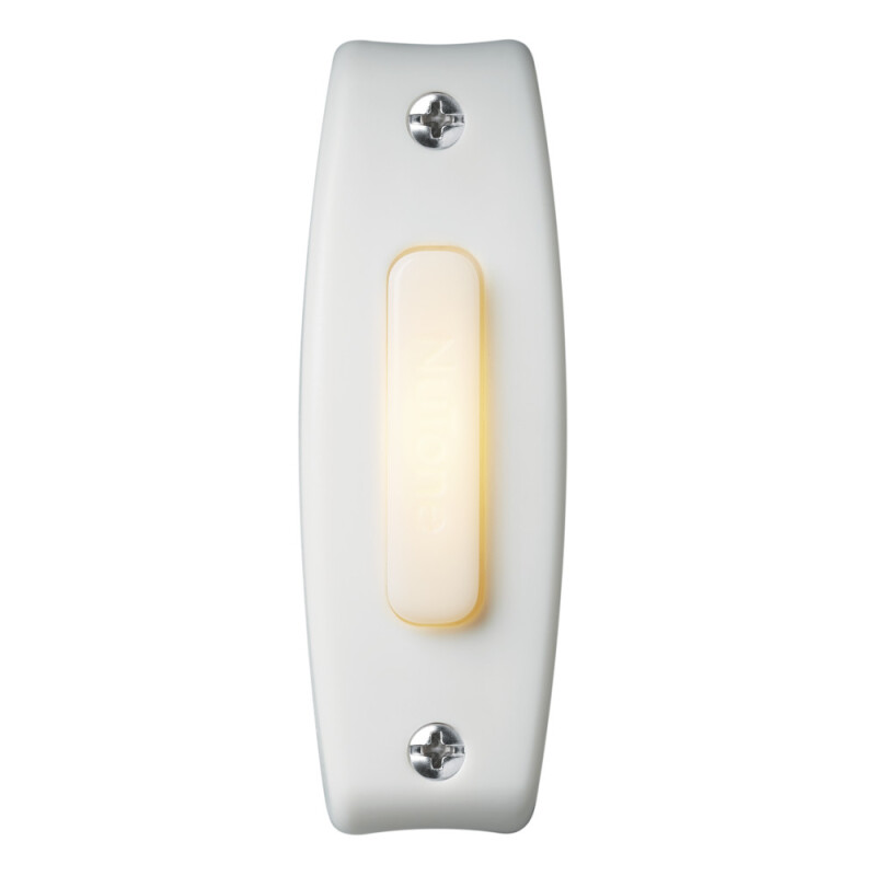 Line Voltage Wired Doorbell w/ (2) LED Lighted Pushbutton Builder Kit BKL342LWH