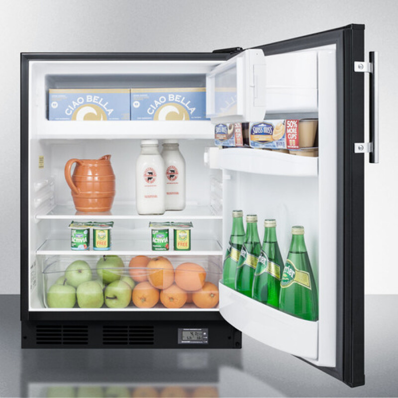 24" Wide Break Room Refrigerator-Freezer, ADA Compliant BKRF663BBIADA