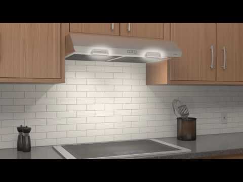 30-Inch 300 Max Blower CFM 5.0 Sones Range Hood BKSH130BL