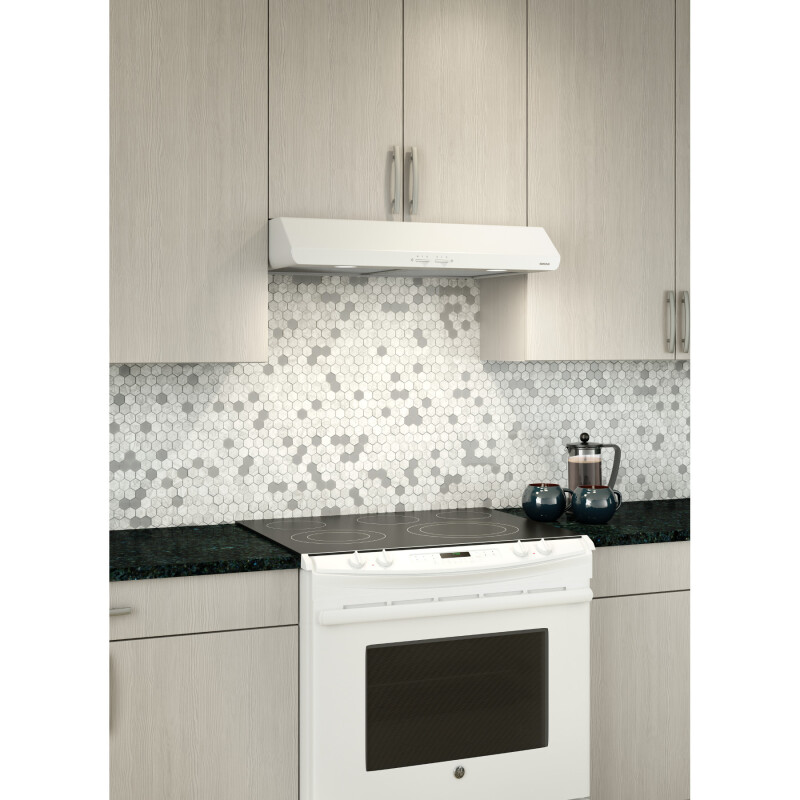 30-Inch 300 Max Blower CFM 5.0 Sones Range Hood BKSH130WW