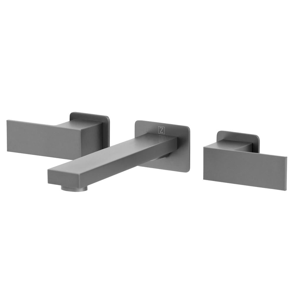Bliss Wall Mount Bath Faucet In Gun Metal BLSBFWGM