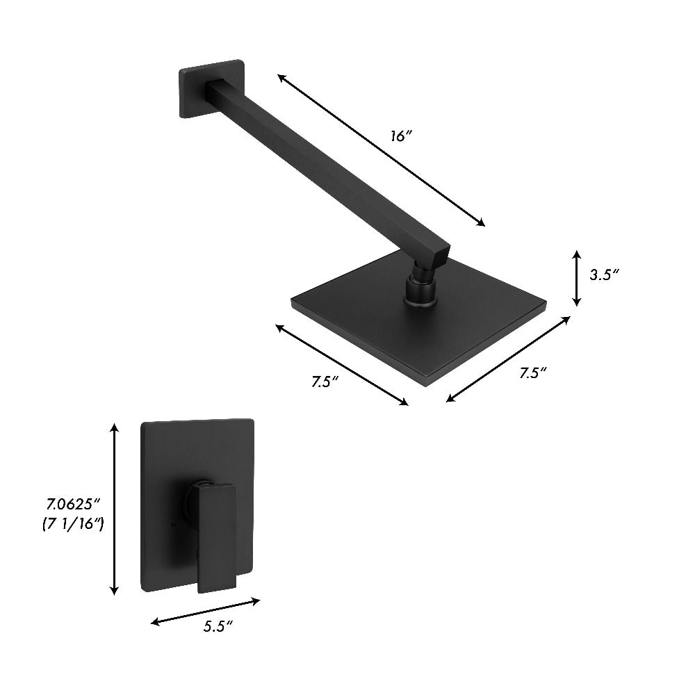 Autograph Edition Bliss Rainfall Shower Faucet BLSSHFMB
