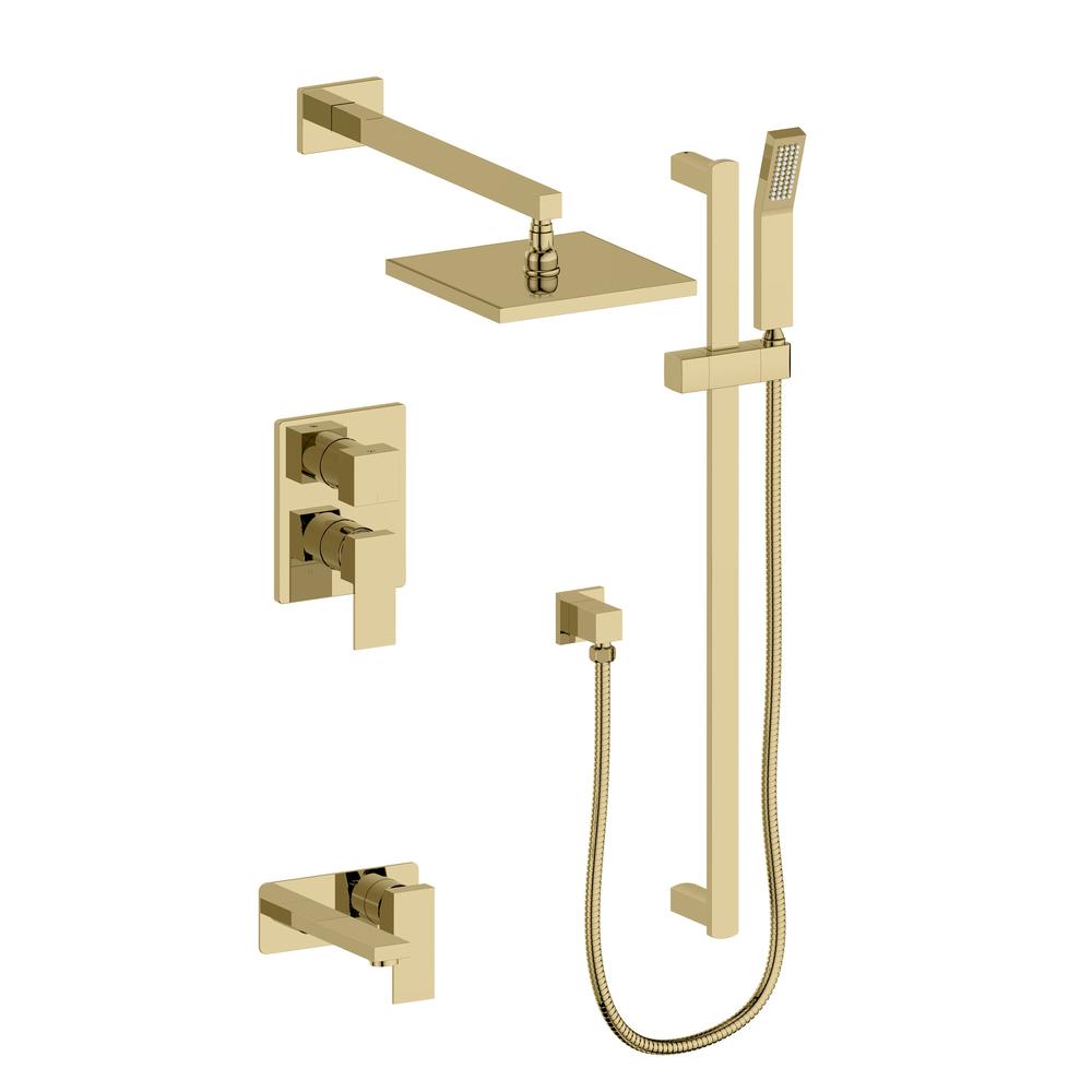 Autograph Edition Bliss Rainfall Shower System with 12 in. Oversized Shower Head BLSSHS12PG