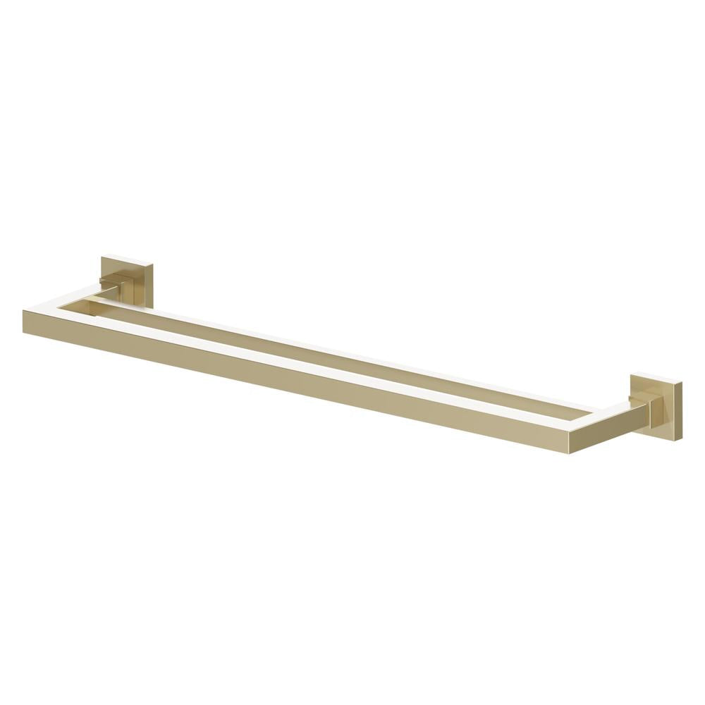 Autograph Edition Bliss Double Towel Rail In Champagne Bronze BLSTRDCB