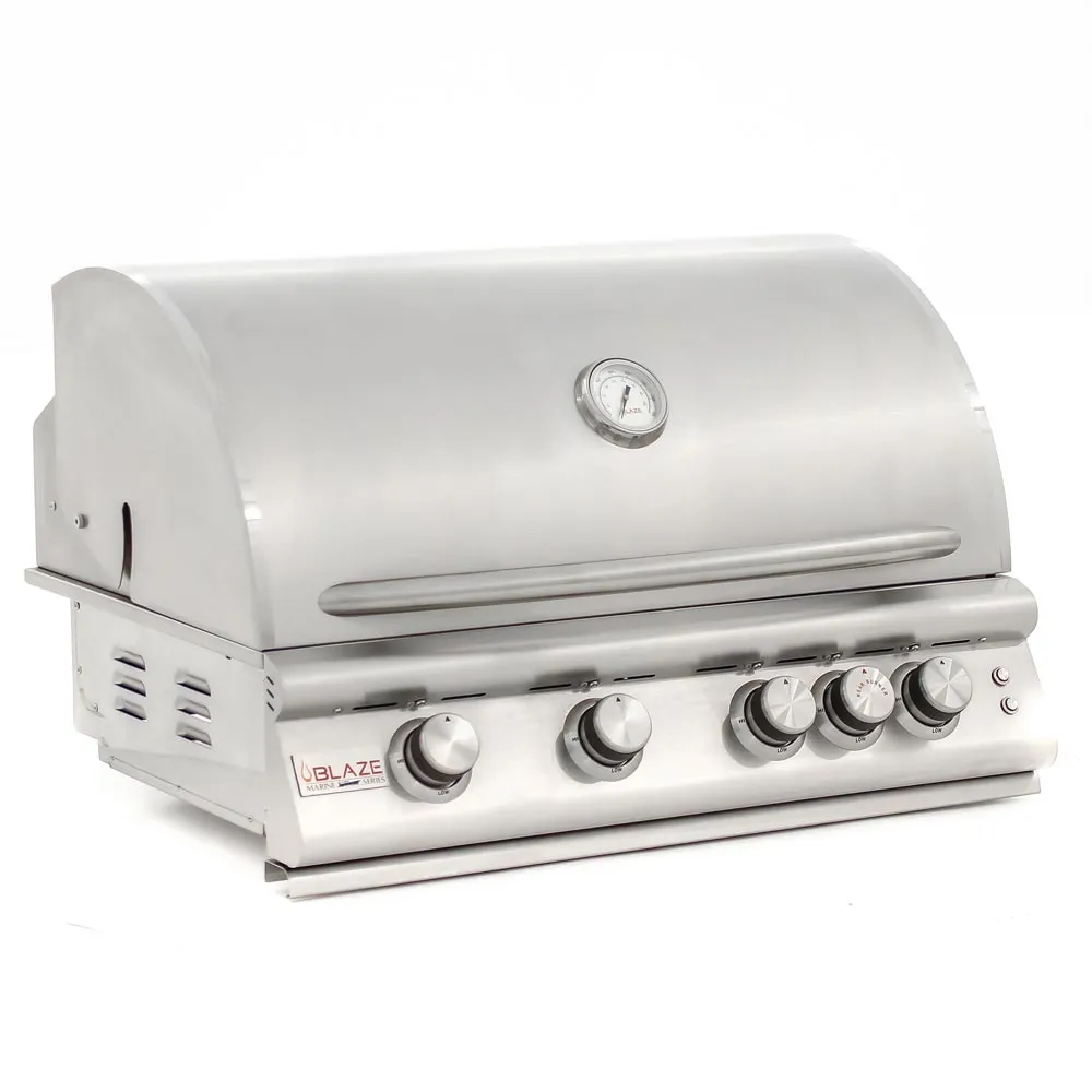 Marine Grade 316L 4-Burner Premium LTE BLZ4LTE2MGLP