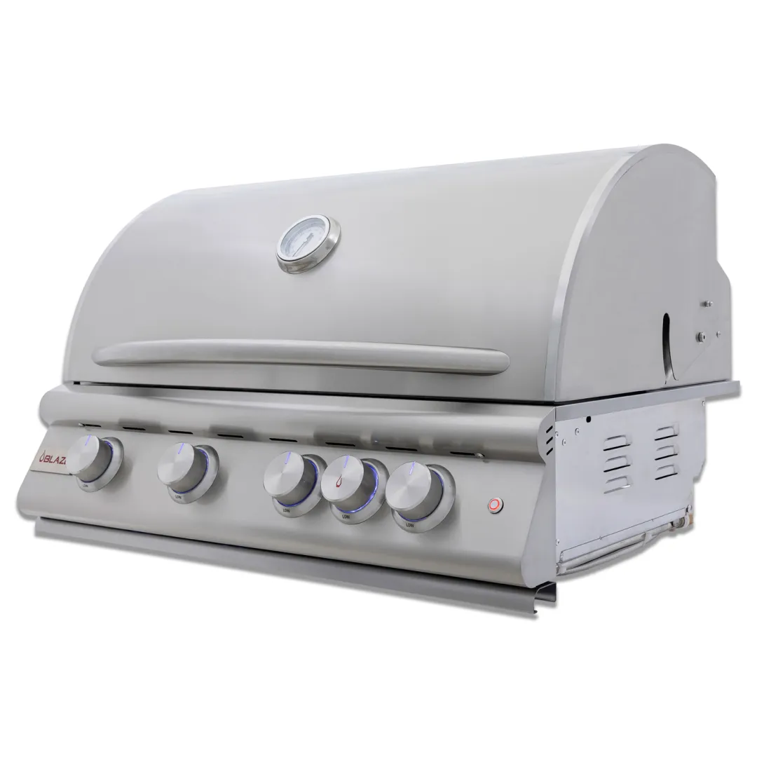 32-Inch 4-Burner Premium LTE+ Gas Grill with Rear Burner and Built-in Lighting System BLZ4LTE3NG