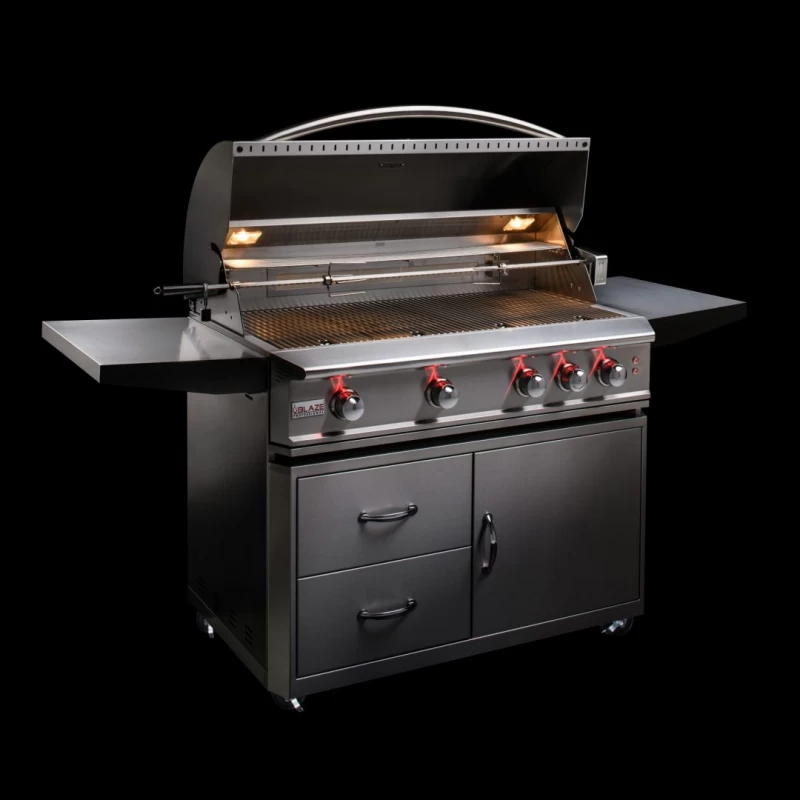 Professional 44-Inch 4 Burner Built-In Gas Grill With Rear Infrared Burner BLZ4PROLP