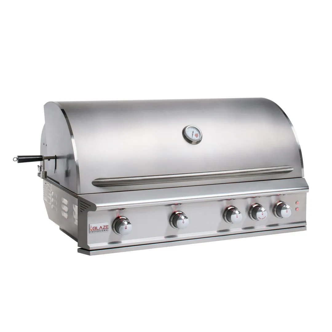 Professional 44-Inch 4 Burner Built-In Gas Grill With Rear Infrared Burner BLZ4PRONG