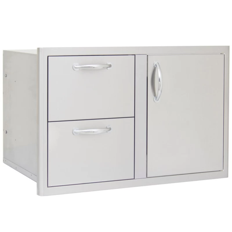 Blaze 32 Inch Access Door & Double Drawer Combo BLZDDCR