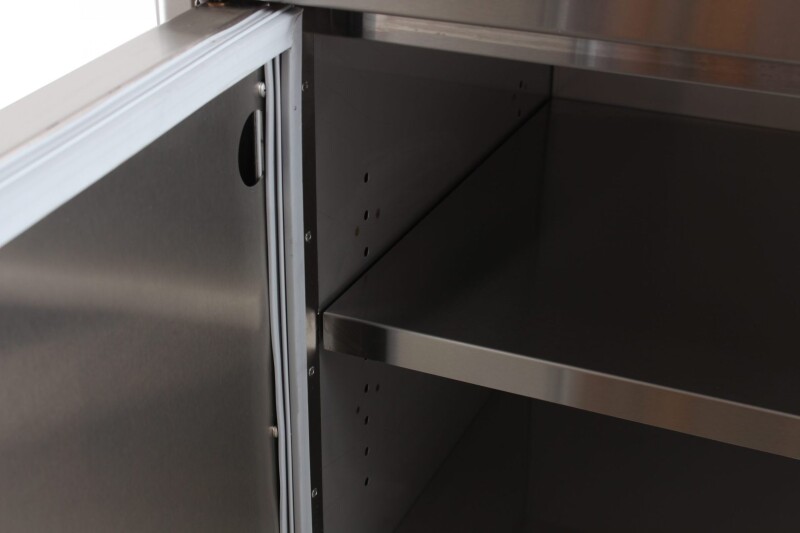 Blaze Stainless Steel Enclosed Dry Storage Cabinet with Shelf BLZDRYSTG