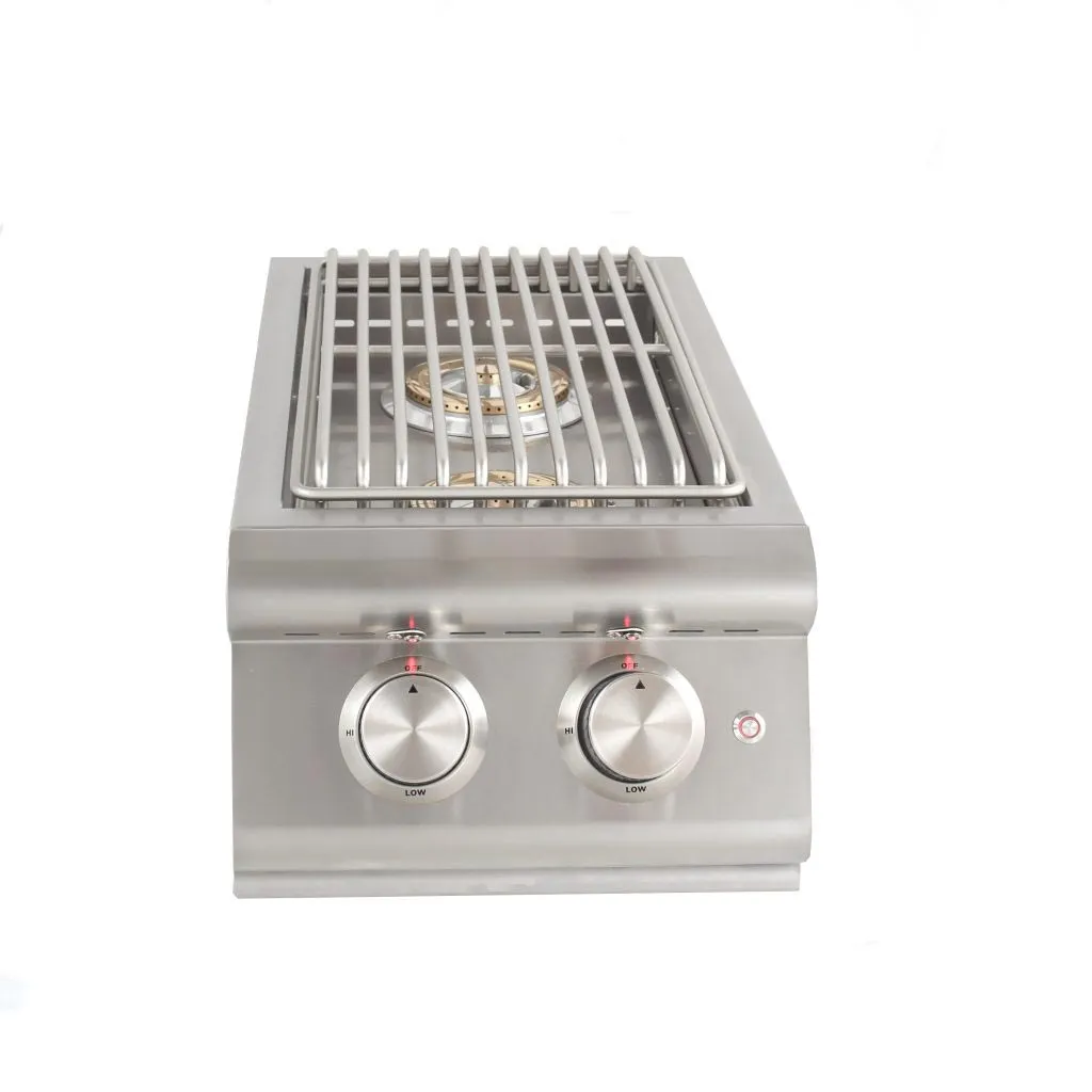 Built-In Premium LTE Double Side Burner with Lights BLZSB2LTELP