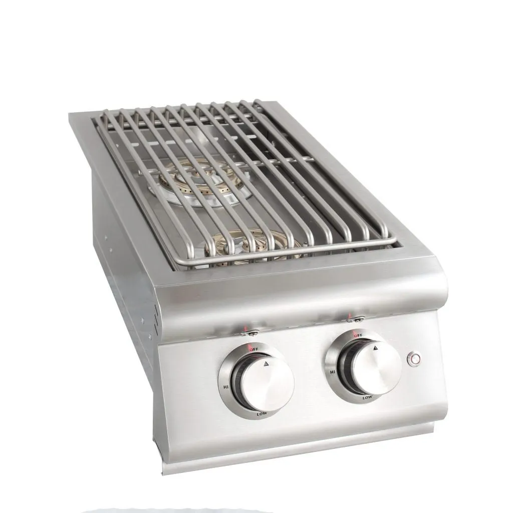 Built-In Premium LTE Double Side Burner with Lights BLZSB2LTENG