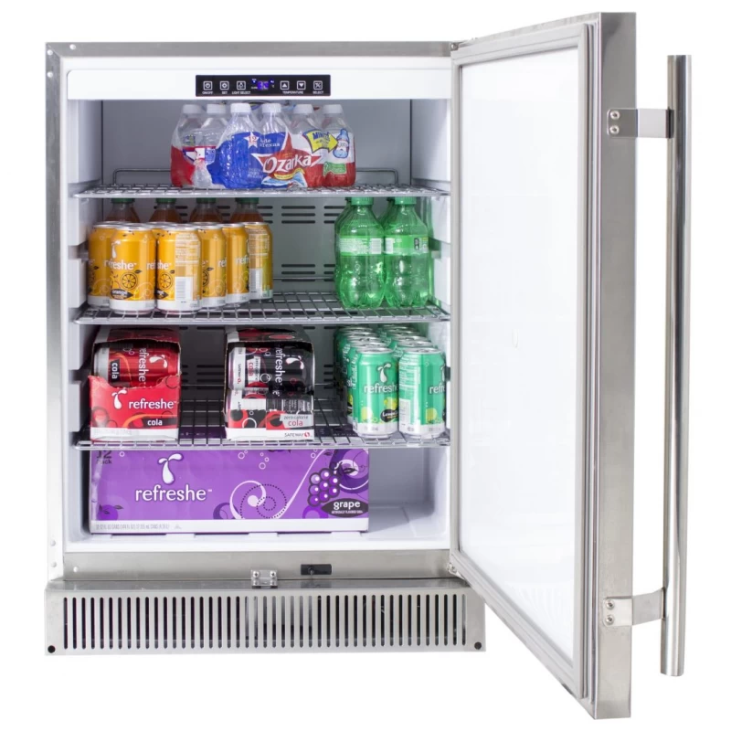 Blaze Outdoor Rated Stainless 24” Refrigerator 5.2 cu. ft. BLZSSRF50DH