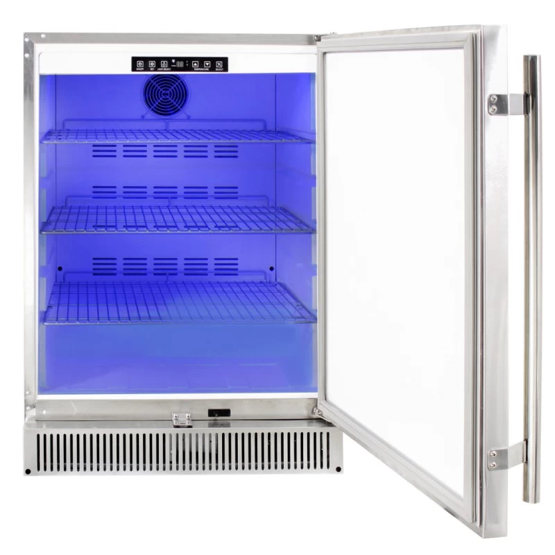 Blaze Outdoor Rated Stainless 24” Refrigerator 5.2 cu. ft. BLZSSRF50DH