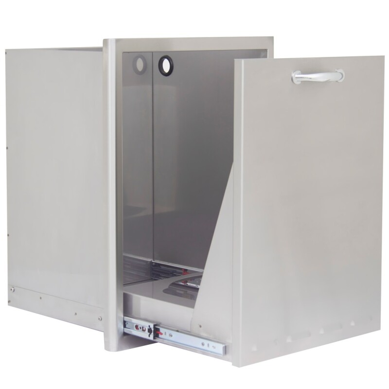 Blaze 18 Inch Roll Out Trash/Propane Tank Storage Drawer BLZTRLPDRW