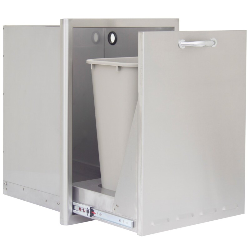Blaze 18 Inch Roll Out Trash/Propane Tank Storage Drawer BLZTRLPDRW