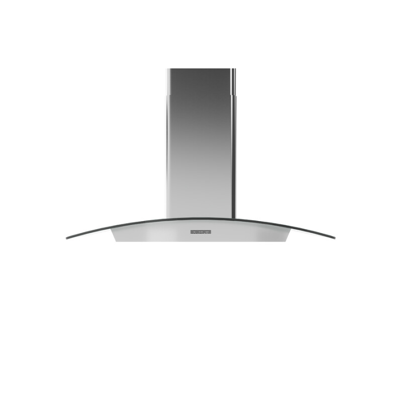 Curved Glass Chim. Is., 36in, LED, 600 CFM w/ACT BMLE36BG