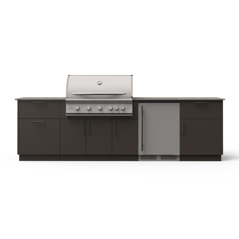 Morning Glow 10-Ft Outdoor Kitchen Island w/ 40-Inch Premium LTE+ BMNGL40LP