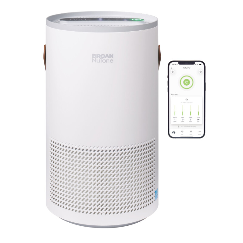 Broan-NuTone Air Purifier w/ Advanced Particulate Sensing, TRUE HEPA BNAP100